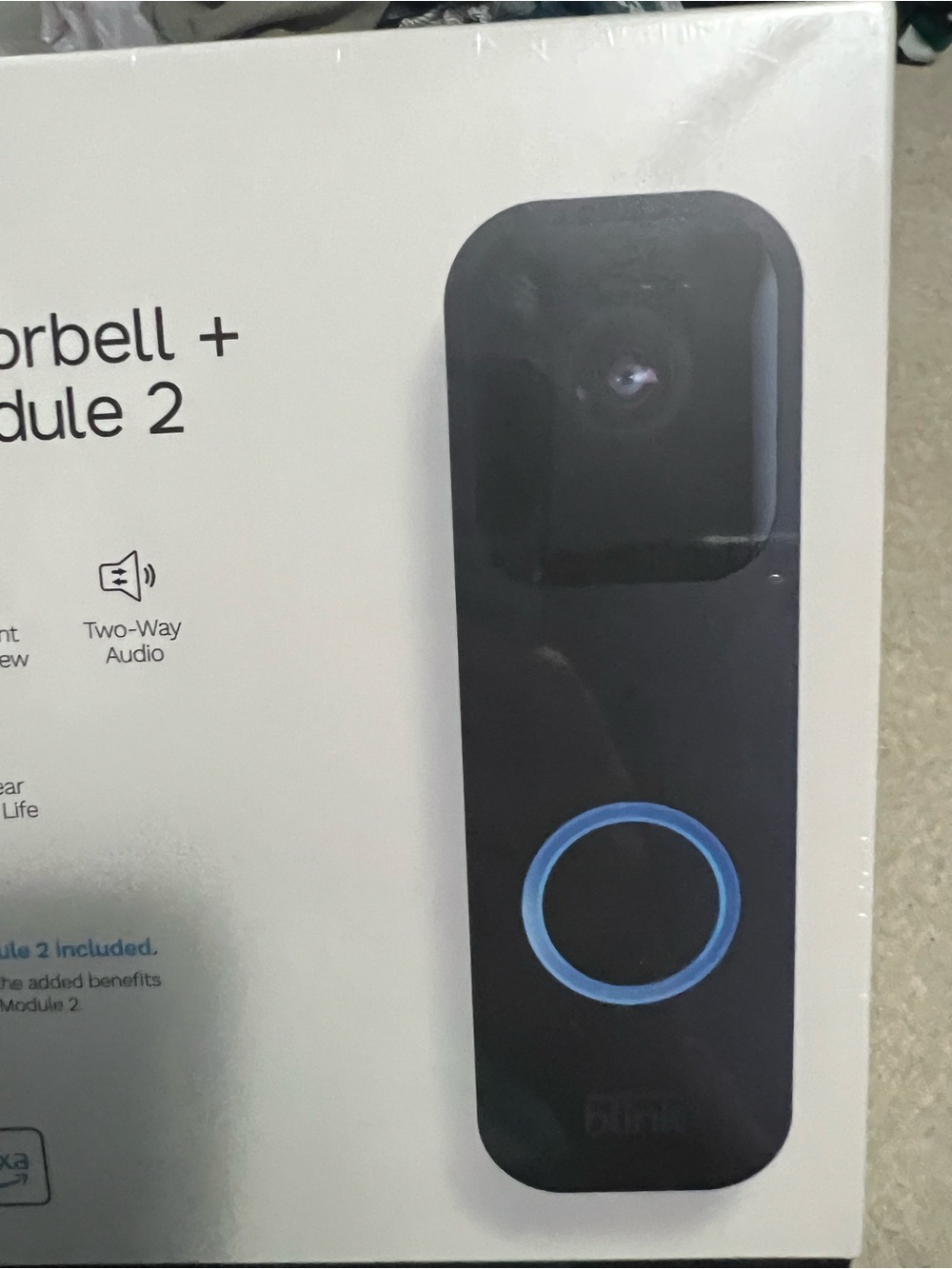 Blink Video Doorbell Module 2 - Black